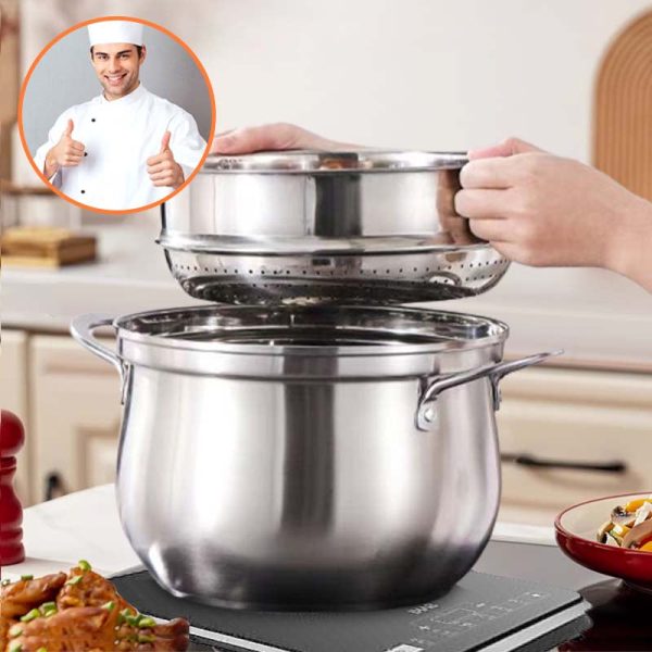 Large Capacity Stainless Steel Steamer Pot